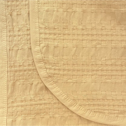 Waffelmuster Baumwolle Piqué Tagesdecke