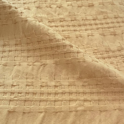 Waffelmuster Baumwolle Piqué Tagesdecke