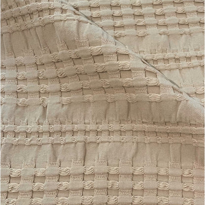 Waffelmuster Baumwolle Piqué Tagesdecke