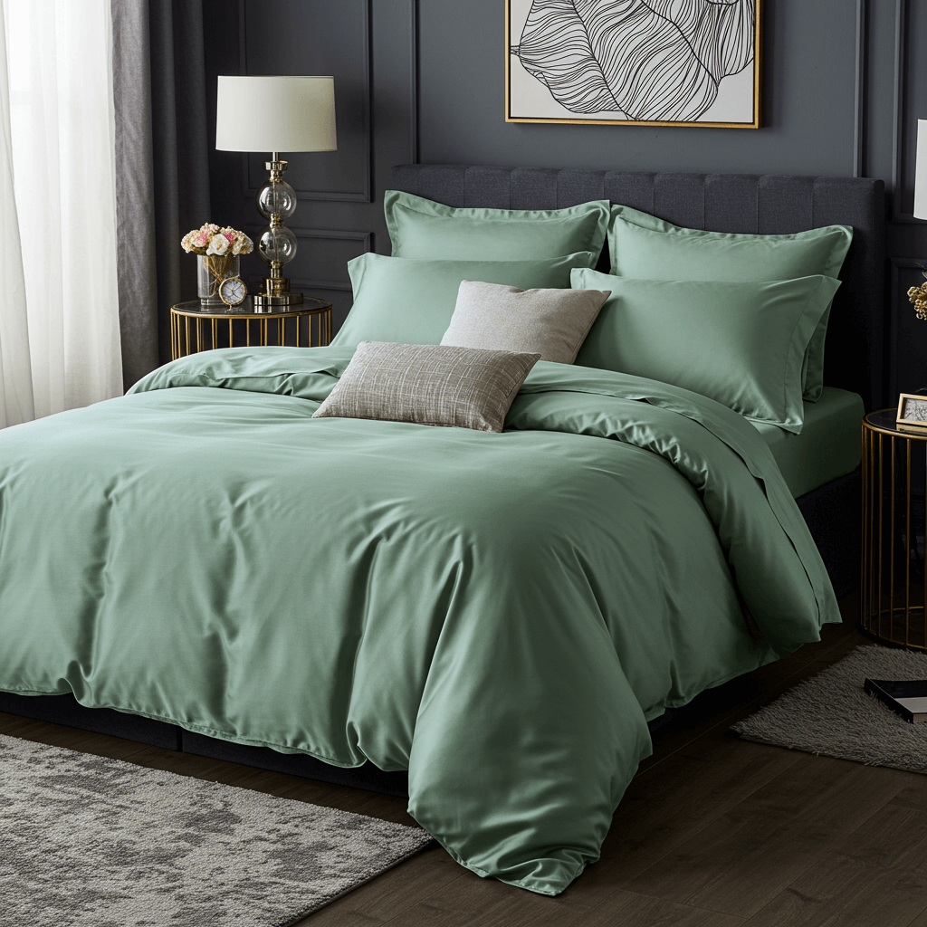 Charm Baumwolle Satin Spannbettlaken