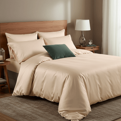 Luxe Baumwolle Satin Bettwäsche