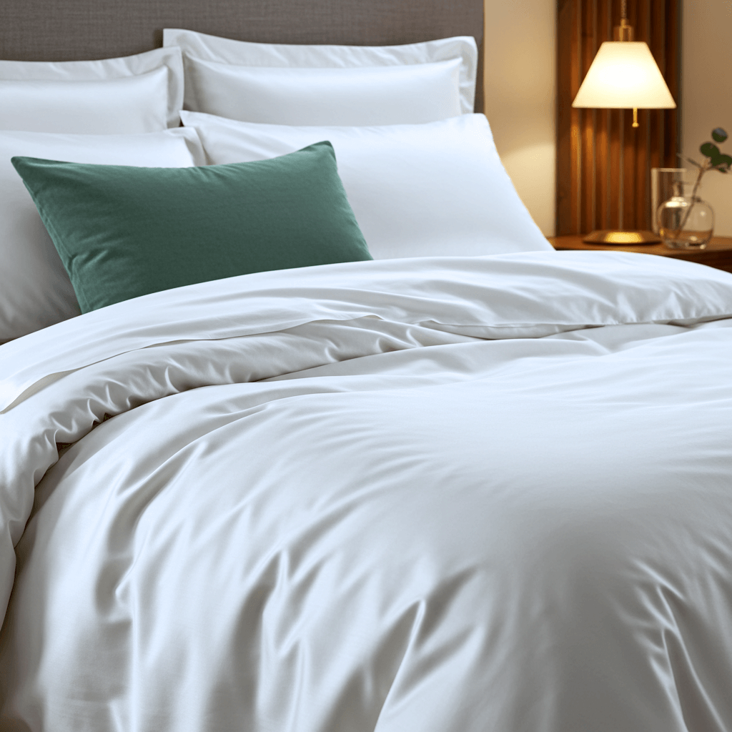 Luxe Baumwolle Satin Spannbettlaken