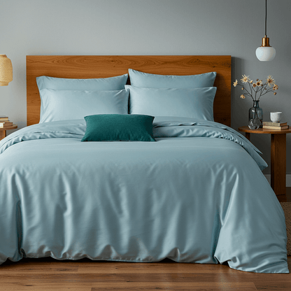 Luxe Baumwolle Satin Bettwäsche