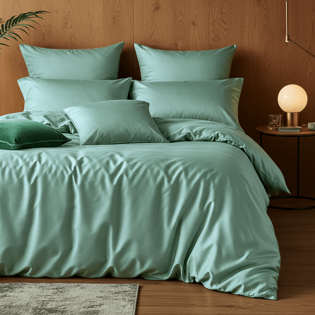 Luxe Baumwolle Satin Spannbettlaken