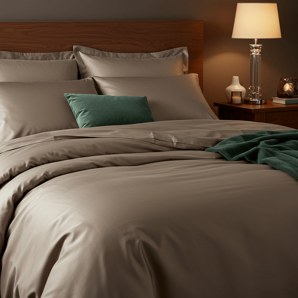 Luxe Baumwolle Satin Spannbettlaken