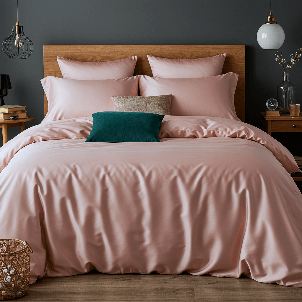 Luxe Baumwolle Satin Spannbettlaken