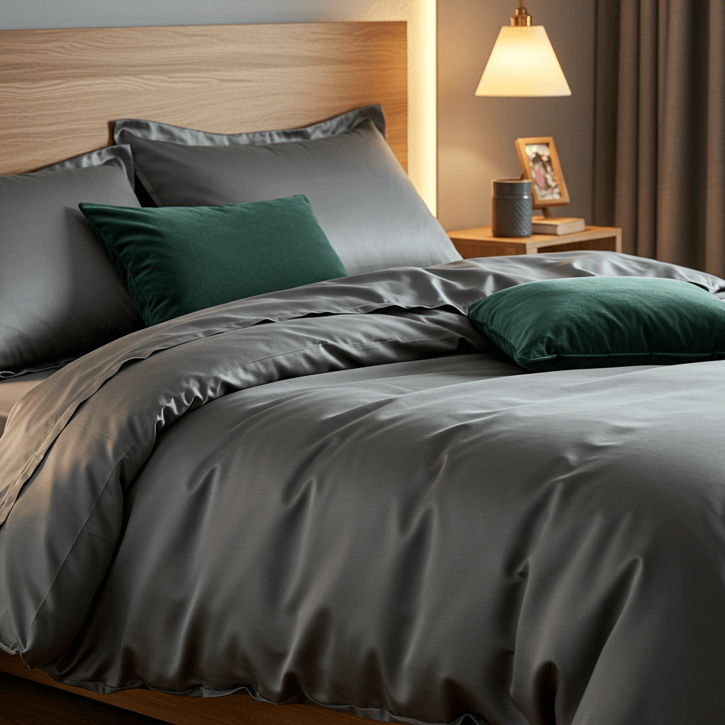 Luxe Baumwolle Satin Spannbettlaken