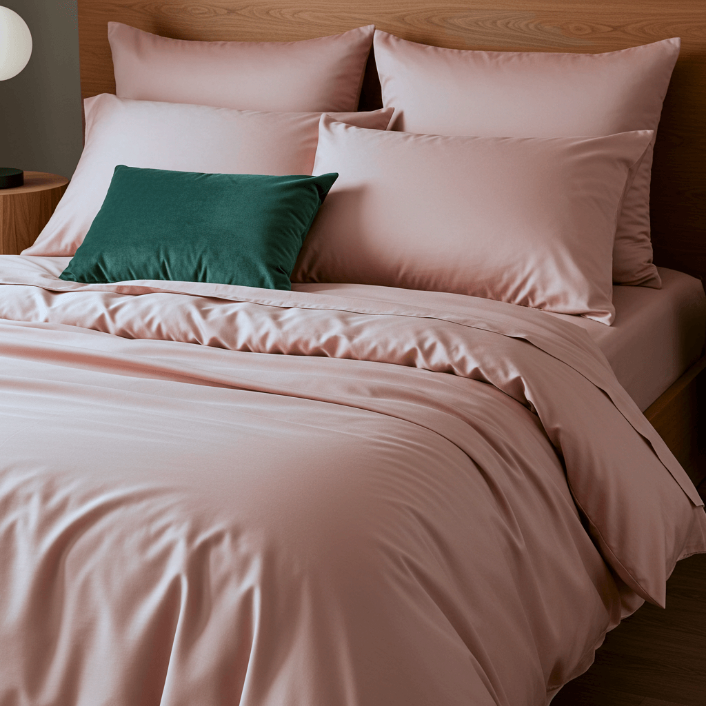 Luxe Baumwolle Satin Bettwäsche