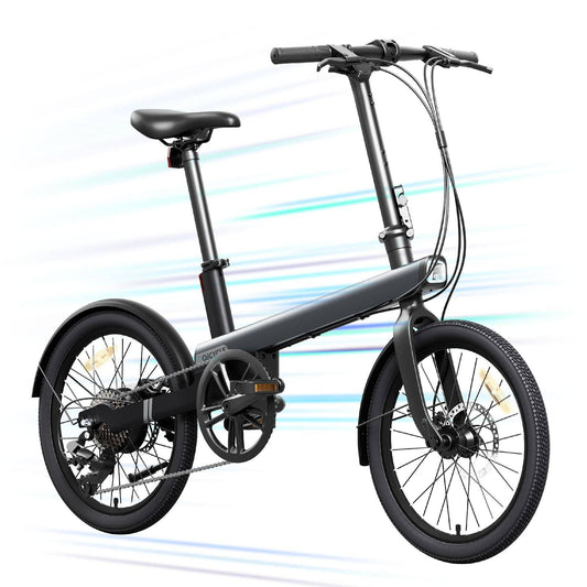 QiCYCLE E-Bike 20 Zoll klappbare Elektrofahrrad mit 8 Gangschaltung bis 25km/h für Jugendliche und Erwachsene