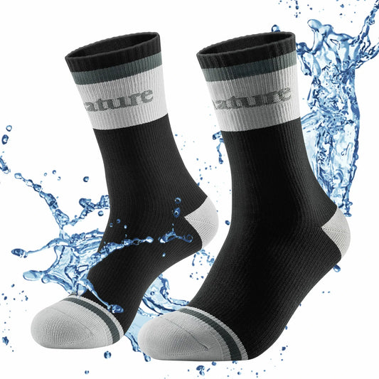 Qunature Wasserdichte Fahrradsocken Atmungsaktiv Unisex