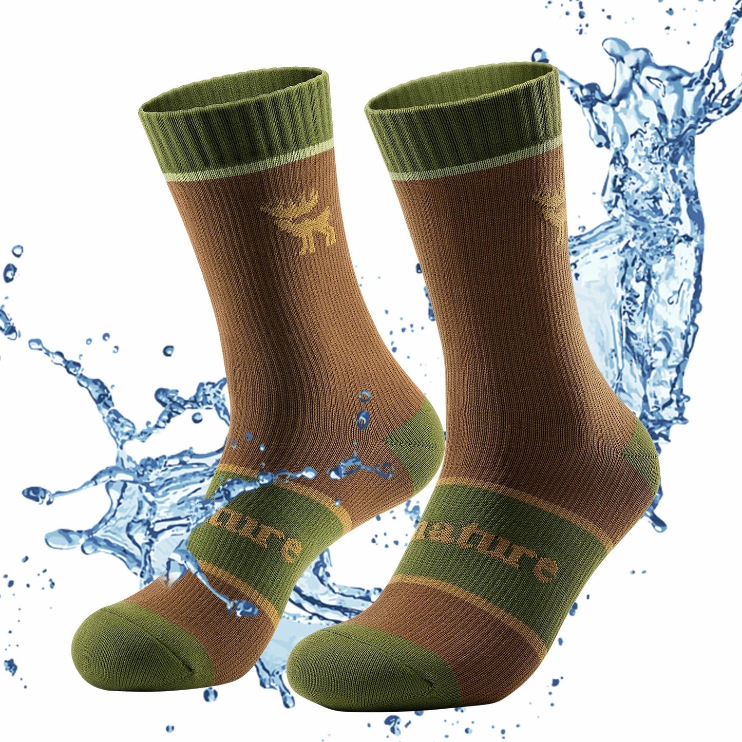 Qunature Wasserdichte Fahrradsocken Atmungsaktiv Unisex