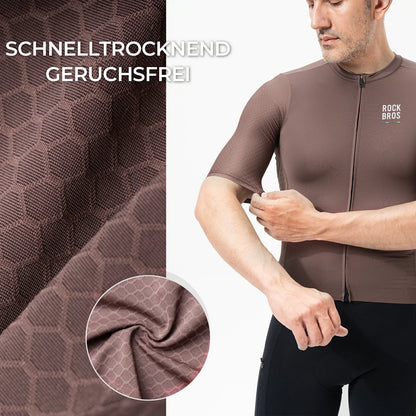 ROAD TO SKY Herren Radtrikot Kurzarm mit Taschen