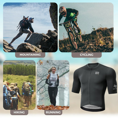 ROAD TO SKY Herren Radtrikot Kurzarm mit Taschen