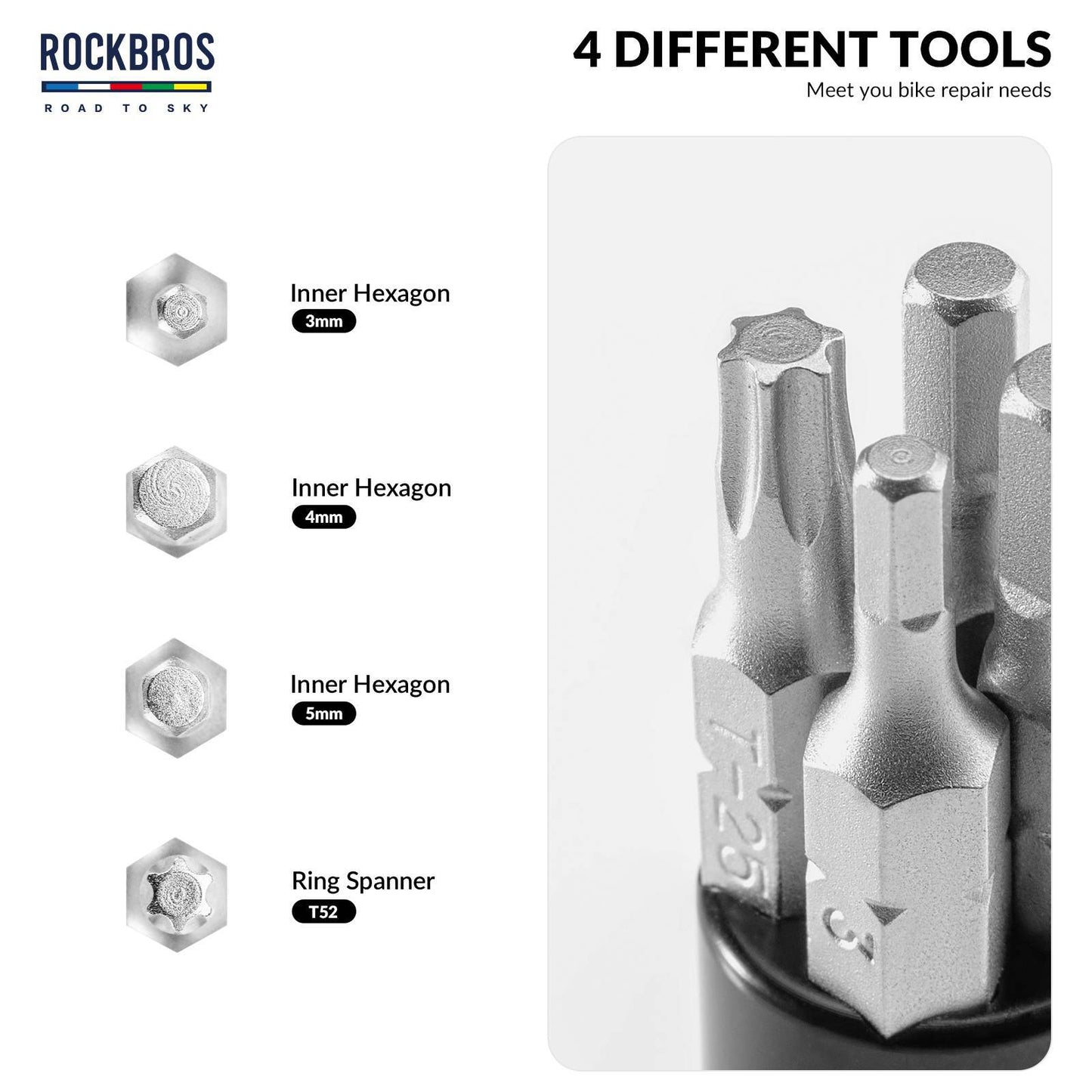 ROAD TO SKY Multifunktional 6 in 1 Reparatur Kit Werkzeug mit Kettenabzieher