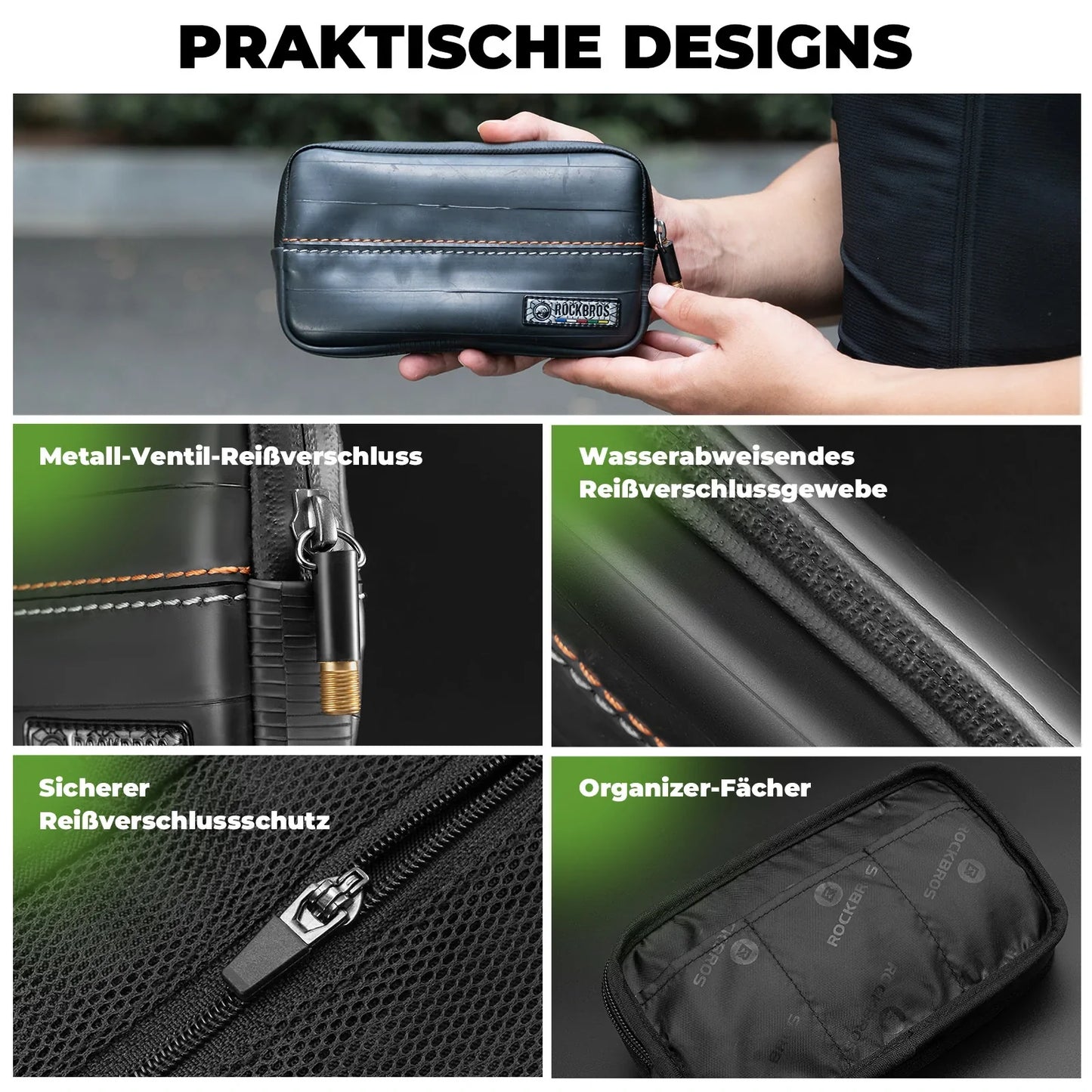 ROAD TO SKY Nachhaltige Beutel aus recycelten Reifen 0,4L