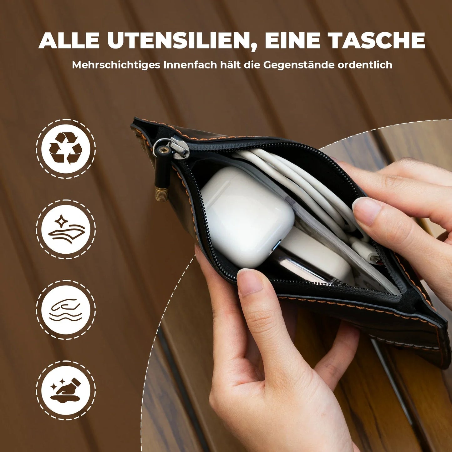 ROAD TO SKY Nachhaltige Beutel aus recycelten Reifen 0,7L