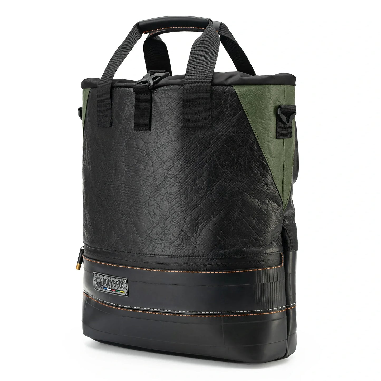 ROAD TO SKY Nachhaltige Fahrrad-Gepäckträgertasche aus recycelten Reifen 12L