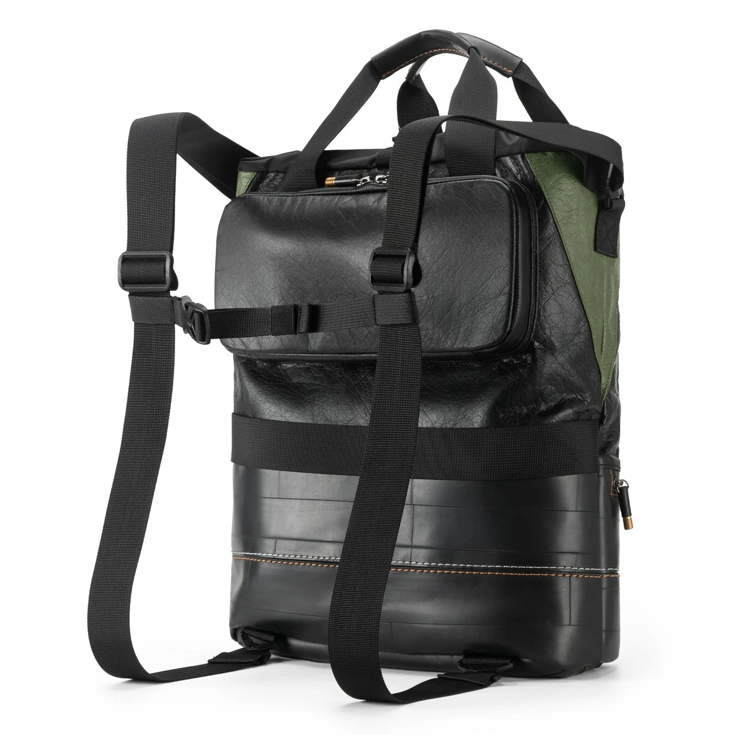 ROAD TO SKY Nachhaltige Fahrrad-Gepäckträgertasche aus recycelten Reifen 12L