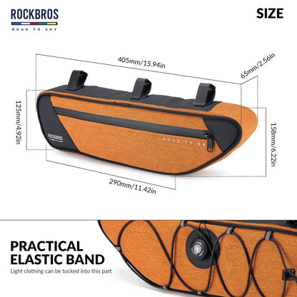 ROAD TO SKY Reflektierende Wasserdichte Fahrrad 2L Dreieckstasche