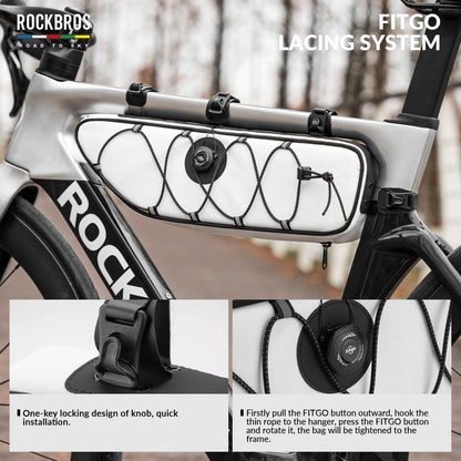 ROAD TO SKY Reflektierende Wasserdichte Fahrrad 2L Dreieckstasche