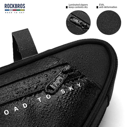ROAD TO SKY Reflektierende Wasserdichte Fahrrad 2L Dreieckstasche