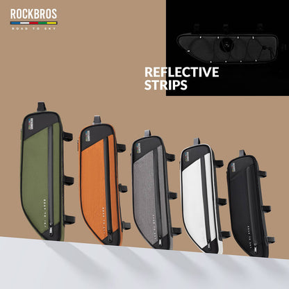 ROAD TO SKY Reflektierende Wasserdichte Fahrrad 2L Dreieckstasche