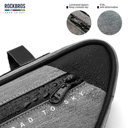 ROAD TO SKY Reflektierende Wasserdichte Fahrrad 2L Dreieckstasche