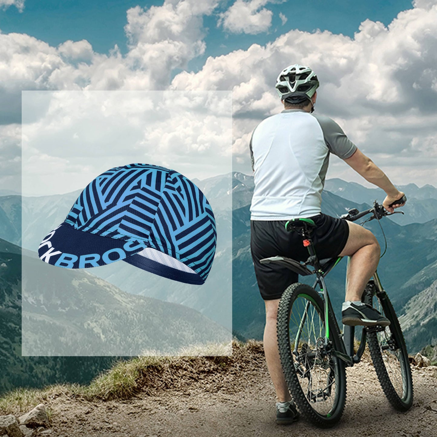 ROCKBROS Fahrrad Kappe UV-Schutz Sport Hut für Damen Herren 54-61 cm