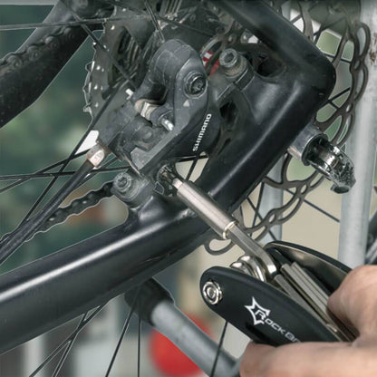 ROCKBROS Fahrrad Multifunktionswerkzeug 16 in 1 Reparatur Werkzeug– Steckschlüssel-Variante