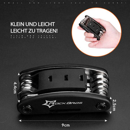 ROCKBROS Fahrrad Multifunktionswerkzeug 16 in 1 Reparatur Werkzeug– Steckschlüssel-Variante