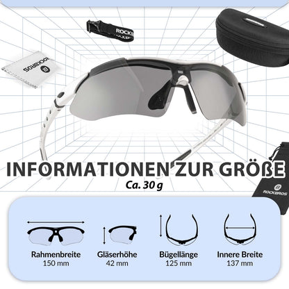 ROCKBROS Fahrradbrille Polarisiert Brille Sonnenbrille UV400 Schutz