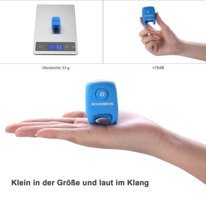 ROCKBROS Fahrradklingel Elektronisch Glocke IPX4 Wasserdicht