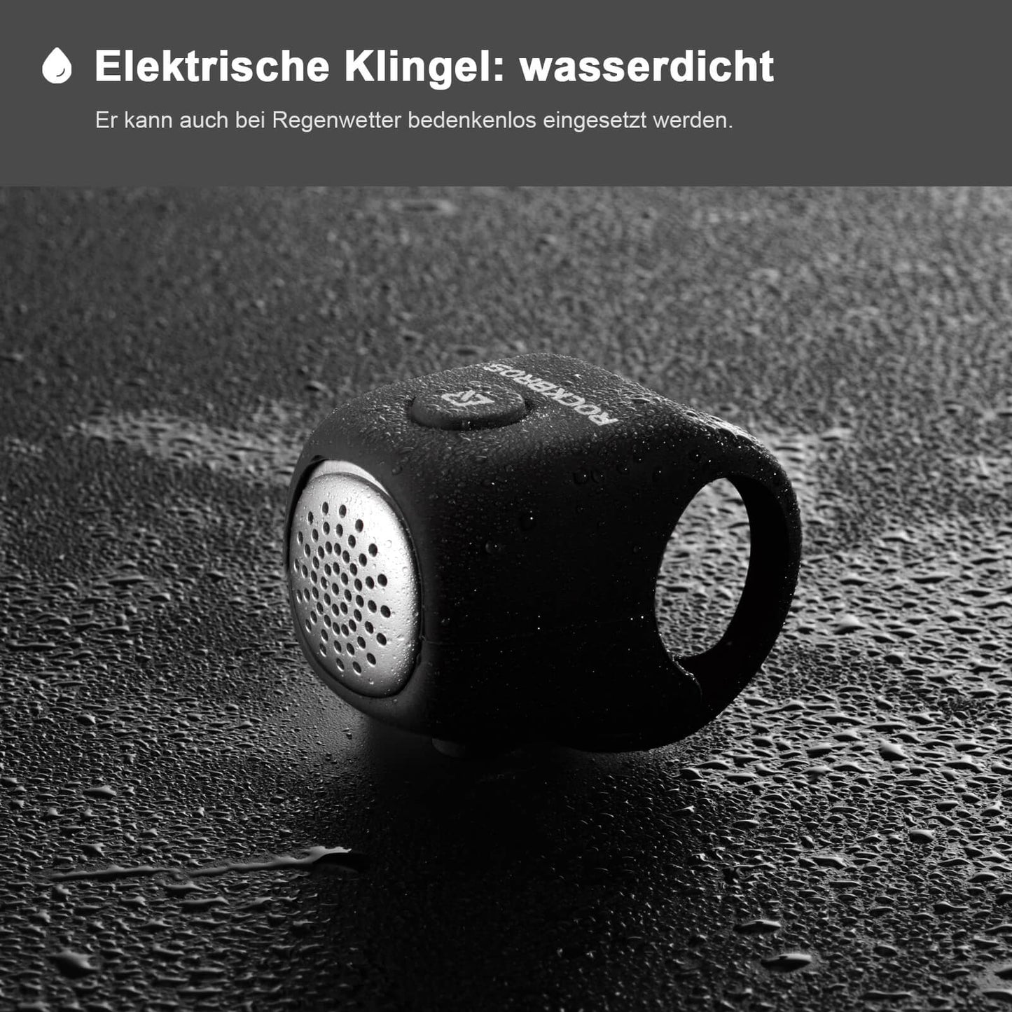 ROCKBROS Fahrradklingel Elektronisch Glocke IPX4 Wasserdicht