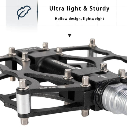 ROCKBROS Fahrradpedale 9/16 Zoll CNC Aluminium mit abgedichteten Lagern