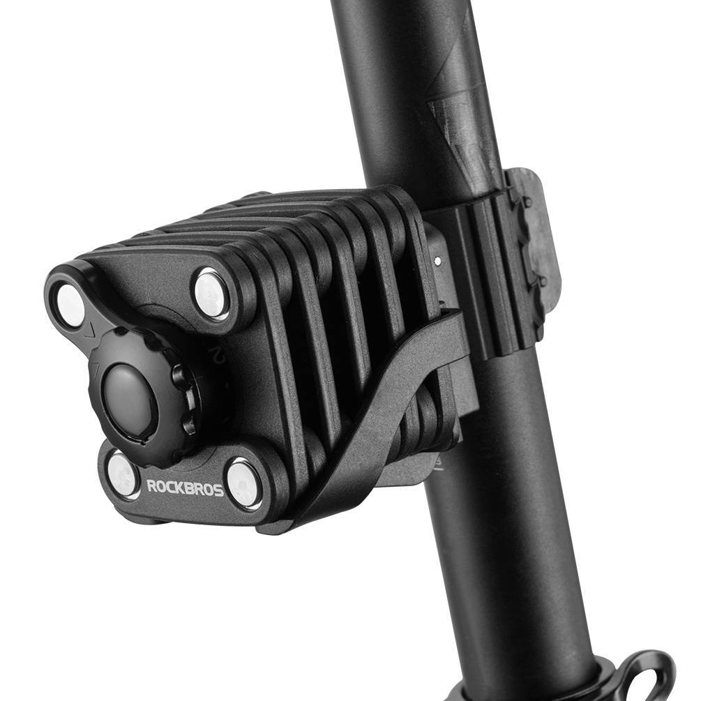 ROCKBROS Fahrradschloss Faltschloss 70 cm Lang Schwarz