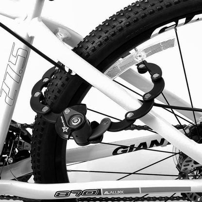 ROCKBROS Fahrradschloss Faltschloss 70 cm Lang Schwarz