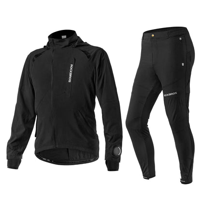 ROCKBROS Herren Softshell Jacke & Hose atmungsaktiv Fahrradanzug