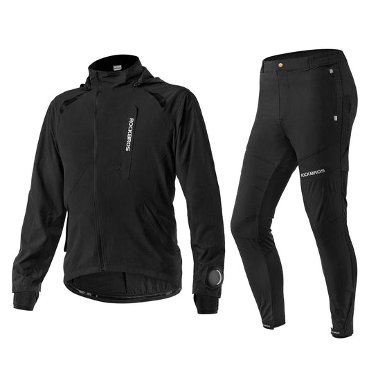 ROCKBROS Herren Softshell Jacke & Hose atmungsaktiv Fahrradanzug