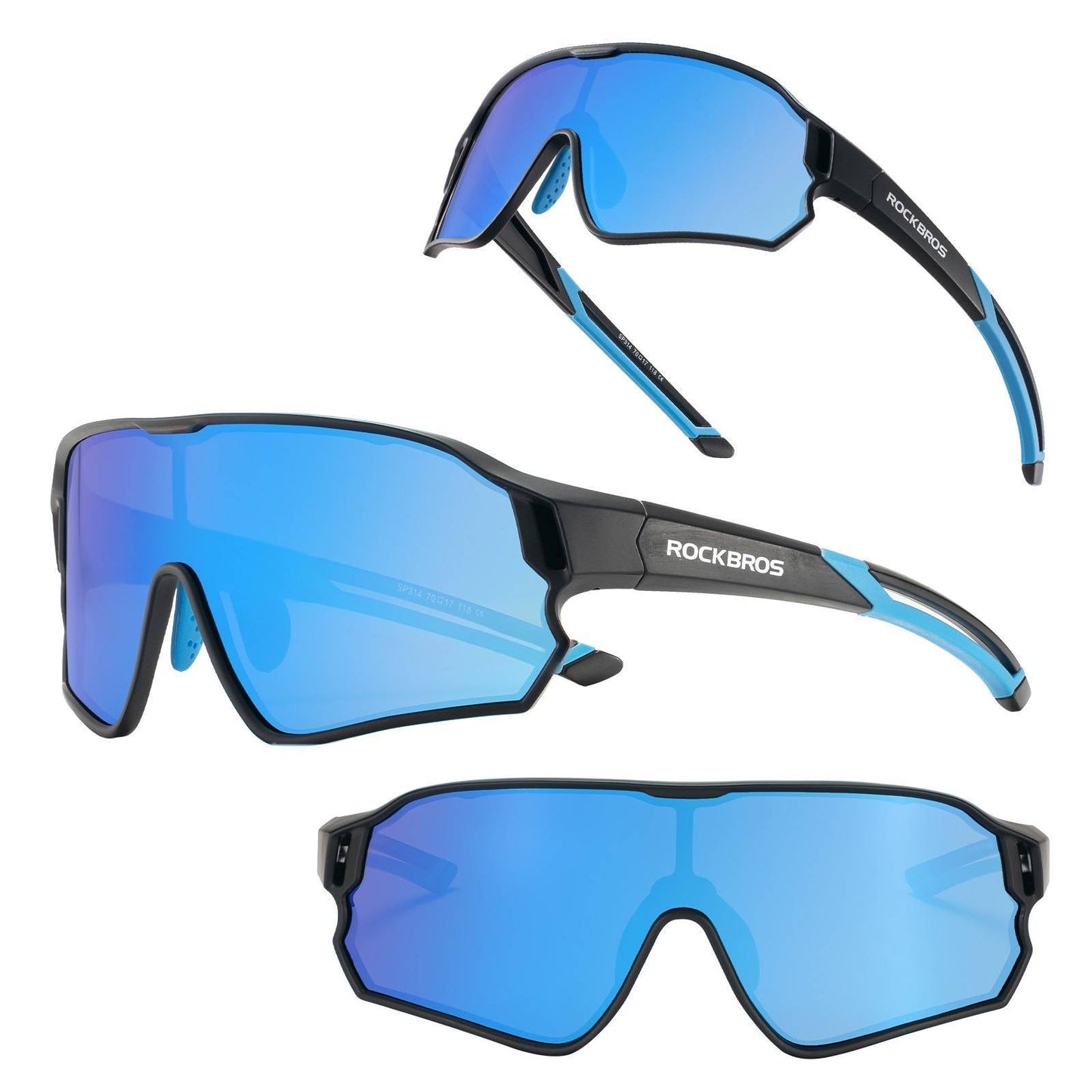 ROCKBROS Kinder Fahrradbrille UV400-Schutz Polarisierte Sonnenbrille