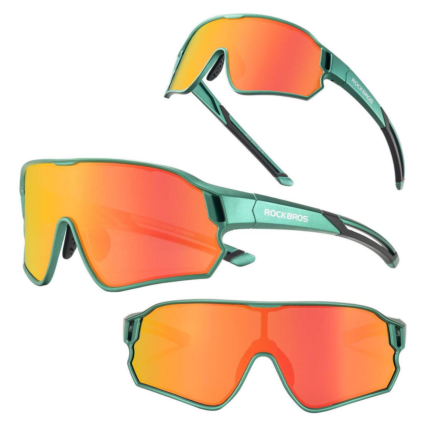 ROCKBROS Kinder Fahrradbrille UV400-Schutz Polarisierte Sonnenbrille