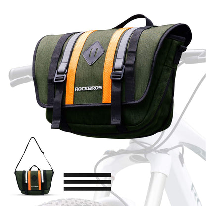 ROCKBROS Lenkertasche Fahrradtasche mit Schultergurt 4L Fronttasche