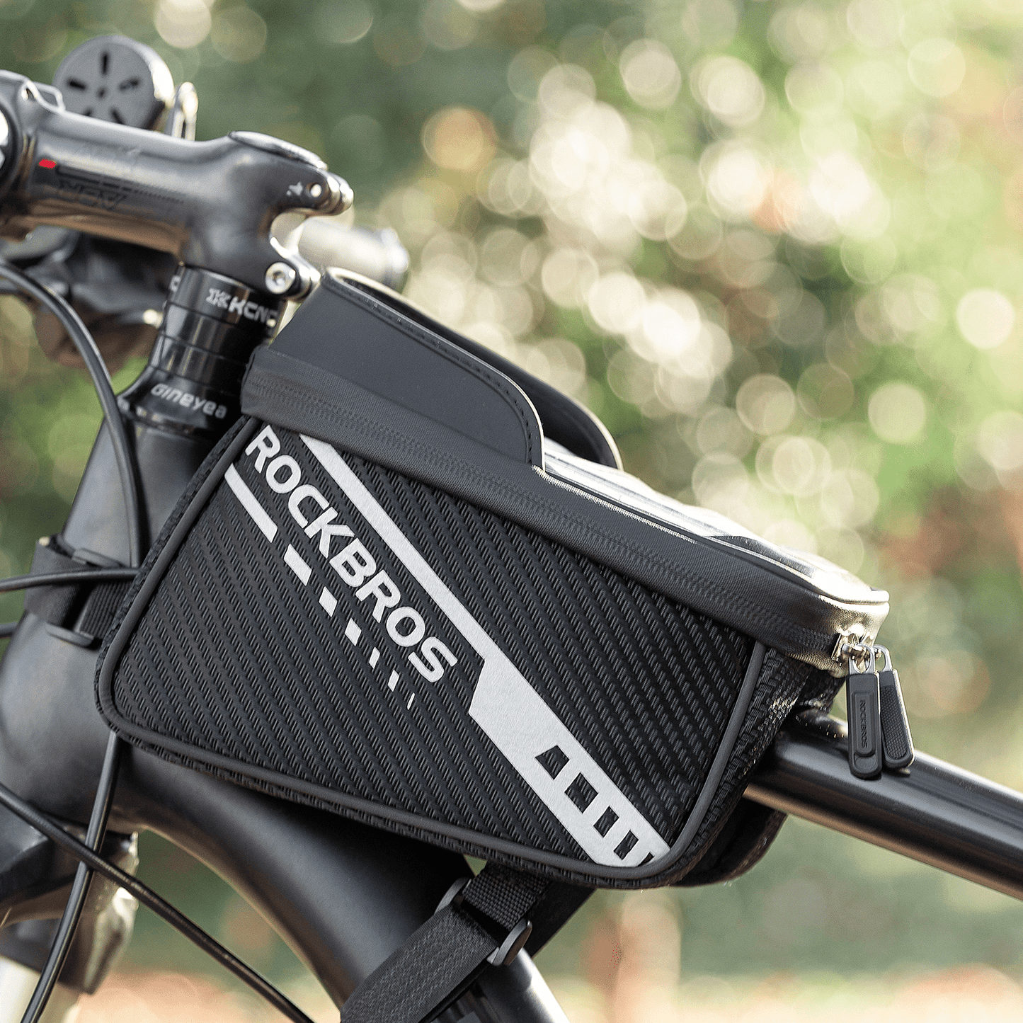 ROCKBROS  Oberrohrtasche mit TPU-Touchscreen Seitentaschen-Design 1L