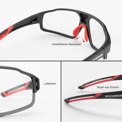 ROCKBROS Photochrome Sonnenbrille für Outdoor-Aktivitäten Unisex