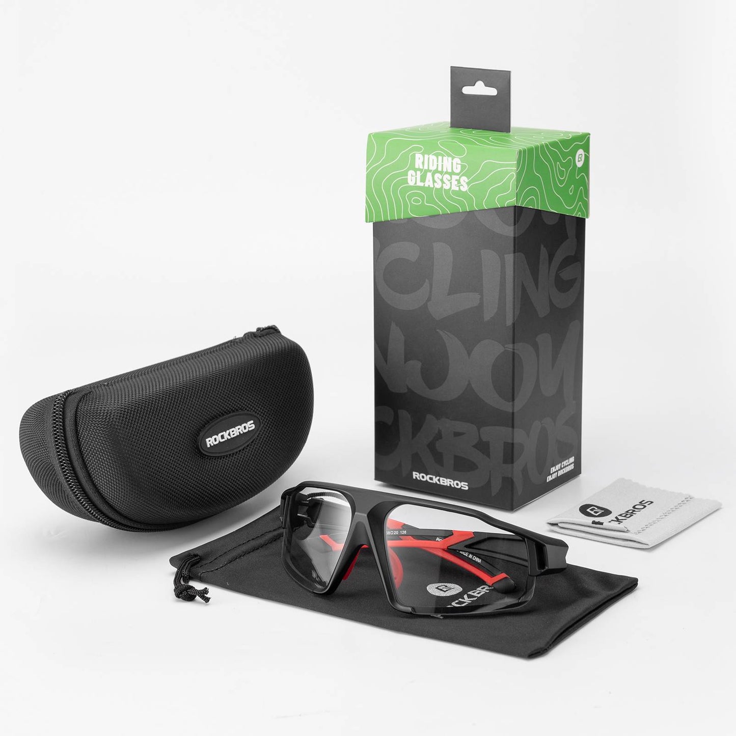 ROCKBROS Photochrome Sonnenbrille für Outdoor-Aktivitäten Unisex