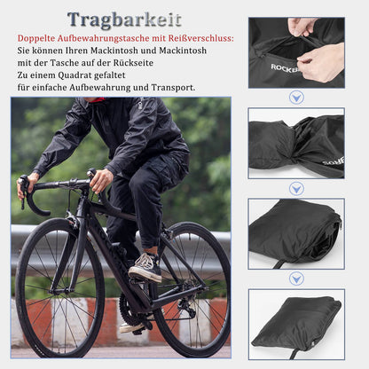ROCKBROS Radsport Regenjacke Herren Wasserabweisend Leicht Fahrradjacke