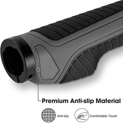 ROCKBROS Rutschfeste Fahrradgriffe aus Gummi mit Lock-on Design für MTB