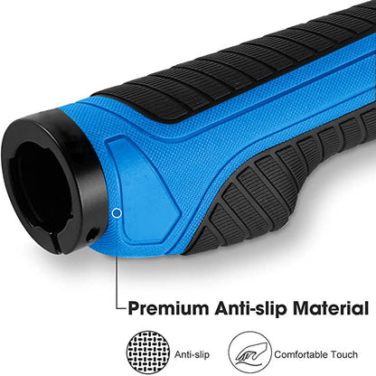 ROCKBROS Rutschfeste Fahrradgriffe aus Gummi mit Lock-on Design für MTB