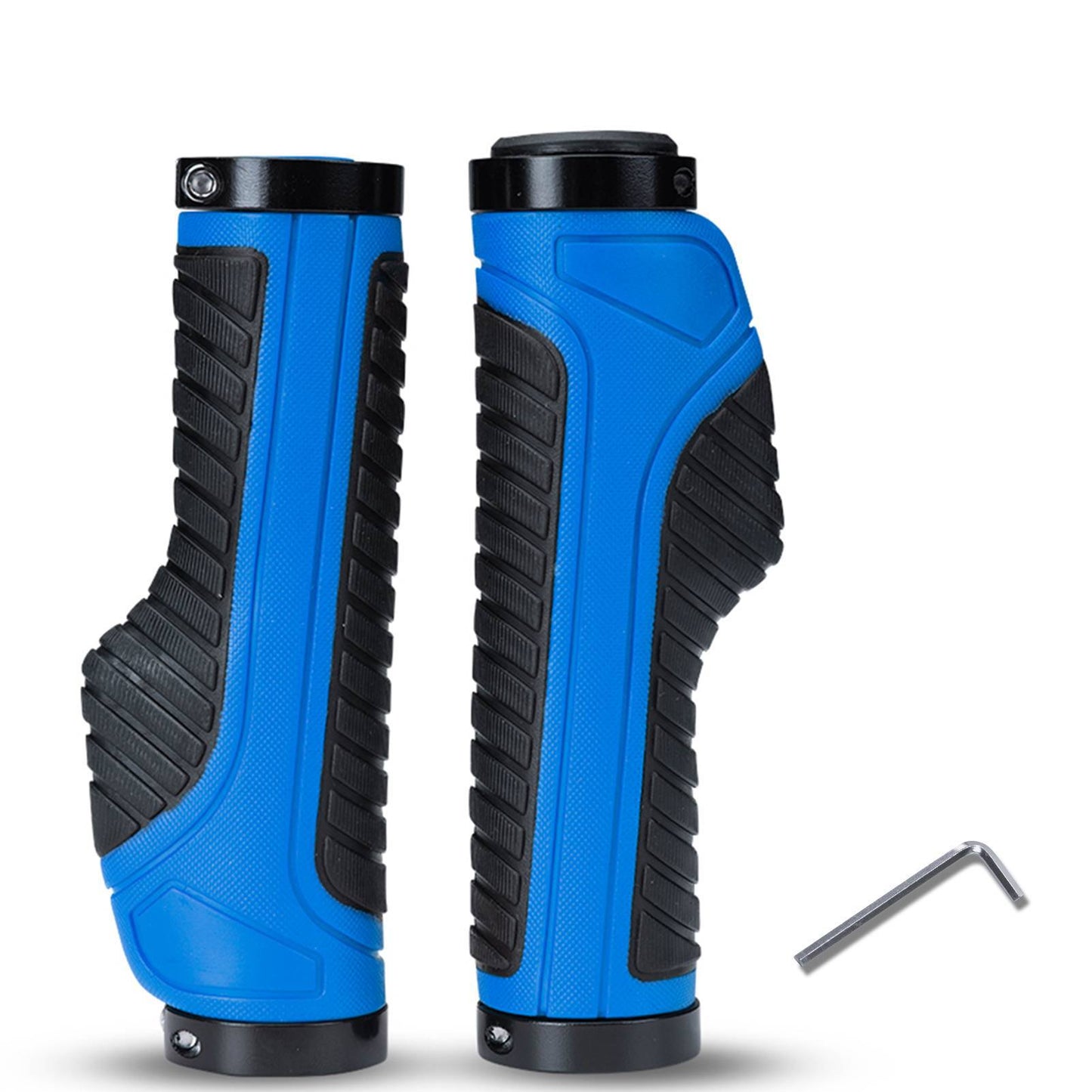 ROCKBROS Rutschfeste Fahrradgriffe aus Gummi mit Lock-on Design für MTB