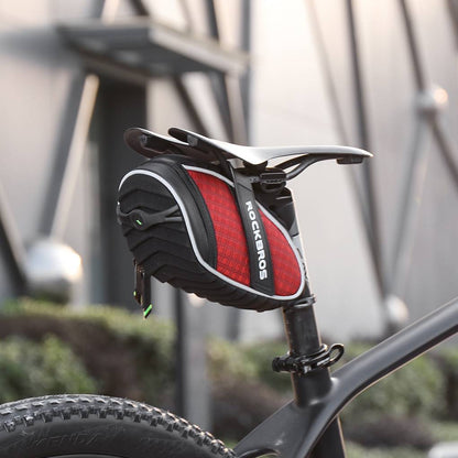 ROCKBROS Satteltaschen Fahrradsitz Taschen mit Rücklichthalter 1L