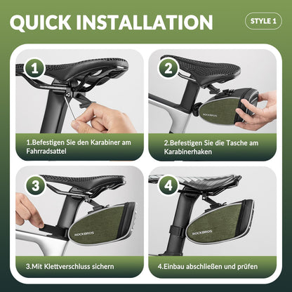 ROCKBROS Satteltaschen Wasserabweisend Werkzeugtasche 2024 neuer Stil